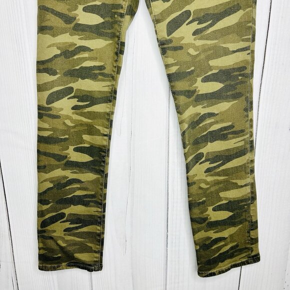 Lucky Brand Womens Camo Jeans Mid-Rise Ava Slim Size 0/25 (25" x 26") Ankle - Picture 3 of 9